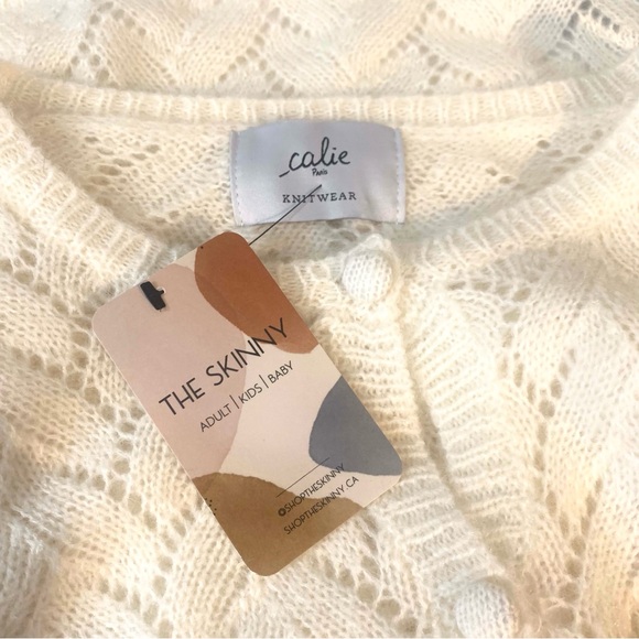 NWT Calie Paris Knitwear Mohair Maud Cardigan - Picture 3 of 6
